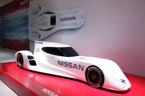 Internationale Automobilausstellung in Frankfurt, Deutschland. nissan le man Prototyp Rennwagen auf der 65. iaa in Frankfurt am 17. September 2013 — Stockfoto