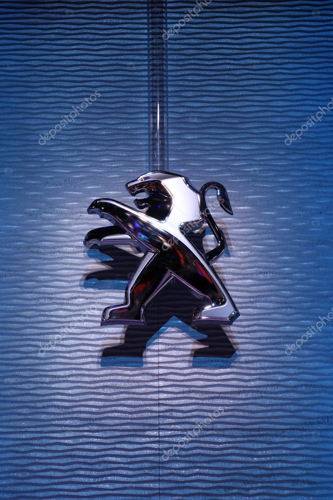 International Motor Show in Frankfurt, Germany. Peugeot Logo at the 65th IAA in Frankfurt, Germany on September 17, 2013