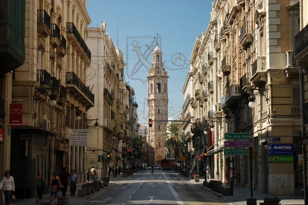 Straat in Valencia, Spanje — Stockfoto