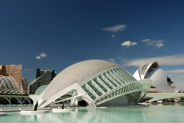 Stadt der Künste und Wissenschaften in Valencia, Spanien — Stockfoto