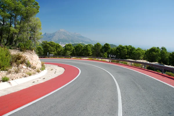 Route de montagne dans la Sierra Nevada espagnole — Photo