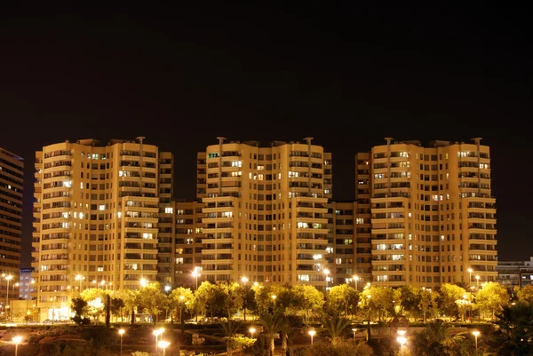 Apartment buildings in the city Royalty Free Stock Images