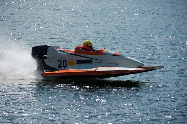 Racing Boat in Action — Stock Photo, Image