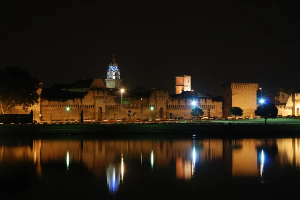 Avignon w nocy, Francja — Zdjęcie stockowe