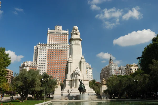 Spain Square in Madrid, Spain — Stock Photo, Image