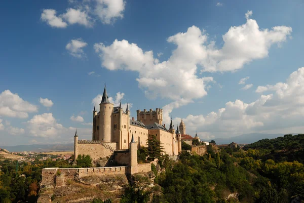 Slavný alcazar (hrad), Segovia, Španělsko — Stock fotografie