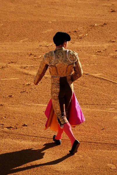 Torero i arenan tjurfäktning i Spanien — Stockfoto