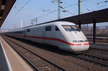 German Fast Train Inter City Express (ICE) clipart