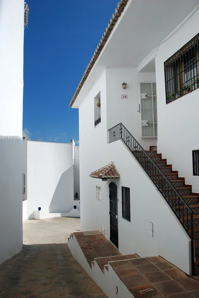 Witte huizen in malaga, Spanje — Stockfoto