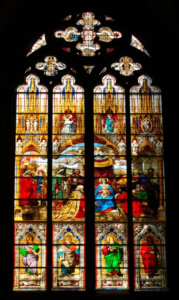 Okno kolínské katedrály — Stock fotografie