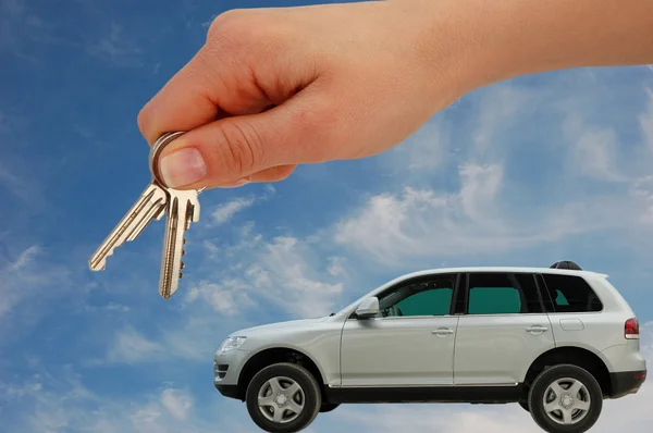 Entregar as chaves do carro — Fotografia de Stock