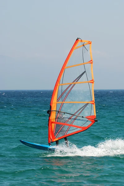 Windsurfen in actie — Stockfoto