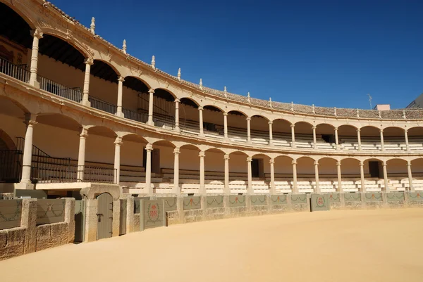 Ronda, İspanya arenada boğa güreşi — Stok fotoğraf