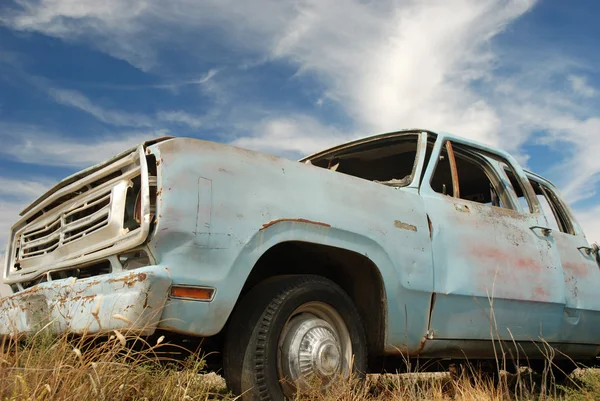 Camionnette américaine abandonnée — Photo