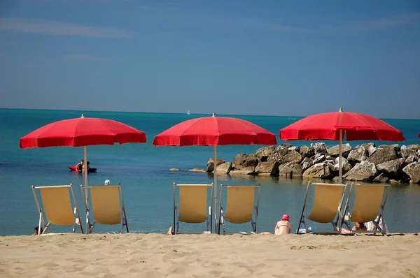 Beach in Marina di Pisa, Italy — Stock Photo, Image