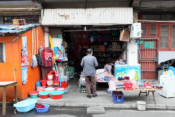 中国上海的街头市场 — 图库照片