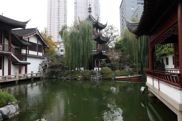 Wen Miao tempio confuciano a Shanghai, Cina — Foto Stock