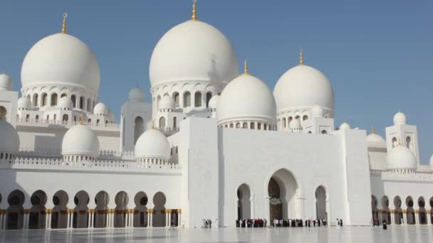 Masjid Agung di Abu Dhabi, UEA — Stok Video