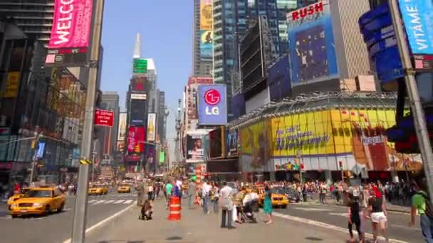 Times Square itt: New York, Egyesült Államok — Stock videók