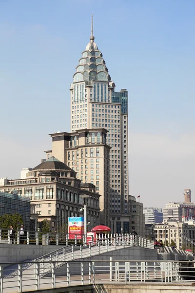 Архитектура ар-деко в Шанхае, Китай — стоковое фото