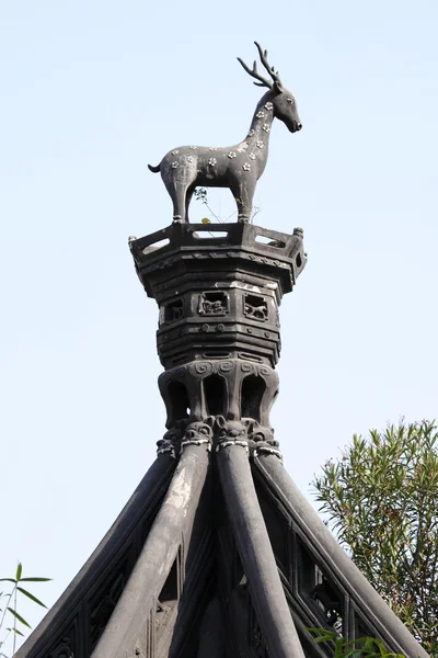 Rehkitz-Statue im Yuyuan-Garten, shanghai, China — Stockfoto