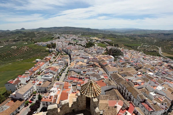 Vy över staden olvera, Andalusien, Spanien — Stockfoto