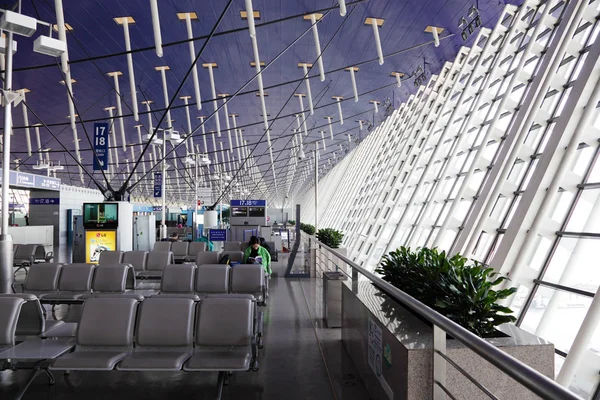 Waiting area of the Shanghai airport, China — Stock Photo, Image