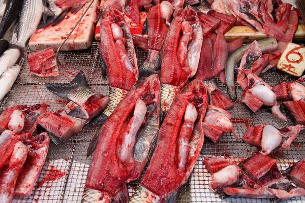 Mercado de pescado en Hong Kong — Foto de Stock
