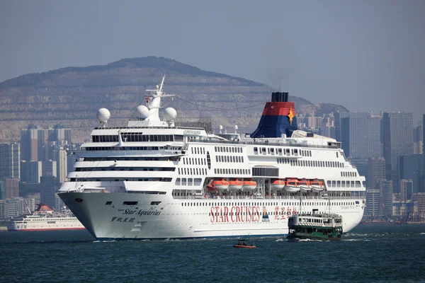 Cruiseschip sterren Waterman in hong kong, china — Stockfoto