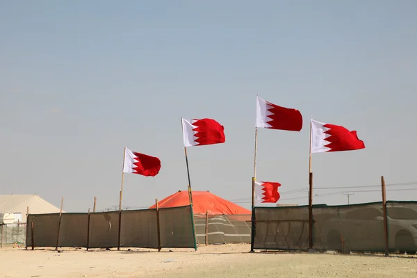 Acampamento do deserto no Bahrein, Oriente Médio — Fotografia de Stock