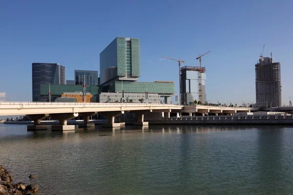 Al Maryah Island Skyline in Abu Dhabi, United Arab Emirates — Stock Photo, Image