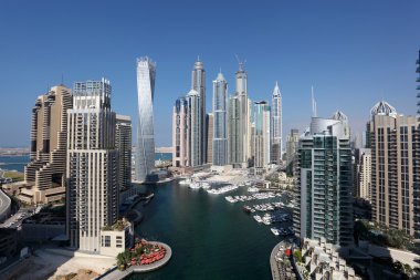 Dubai Marina. United Arab Emirates clipart