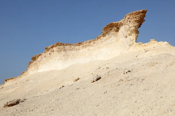 Batuan berkarat di gurun Qatar, Timur Tengah — Stok Foto