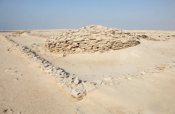 Ruines du fort Zekreet au Qatar, Moyen-Orient — Photo