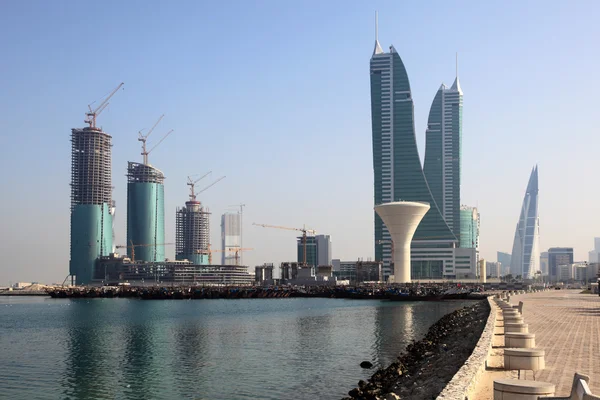 Bahrein Financial Harbour em Manama, Oriente Médio — Fotografia de Stock