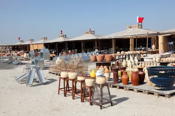Pottery market in A'Ali, Bahrain, Middle East — Stock Photo, Image