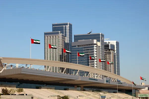 Nationales Ausstellungszentrum in abu dhabi, vereinigte arabische Emirate — Stockfoto