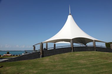 Pavilion at the corniche in Abu Dhabi, United Arab Emirates clipart