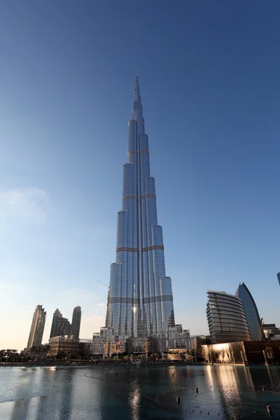 Burj khalifa, Dubaj, Spojené arabské emriates — Stock fotografie