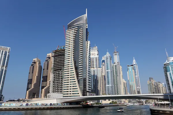 Dubai marina, Emirados Árabes Unidos — Fotografia de Stock