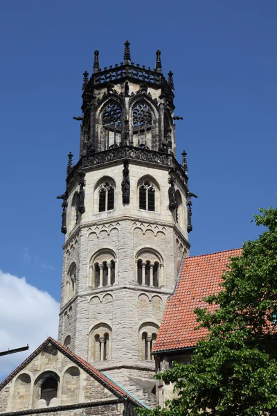 Igreja de St. Ludgeri em Munster, Renânia do Norte-Vestefália, Alemanha — Fotografia de Stock