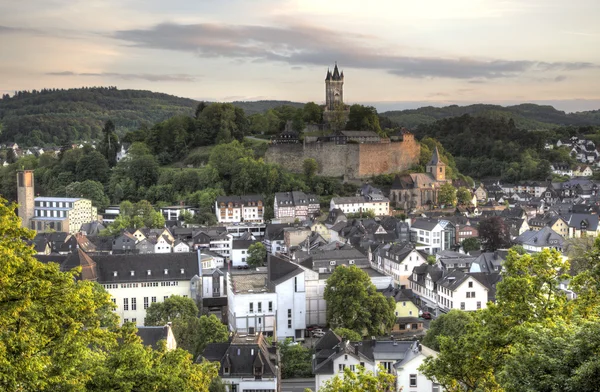 Hesse, Almanya tarihi kale ile şehir dillenburg — Stok fotoğraf