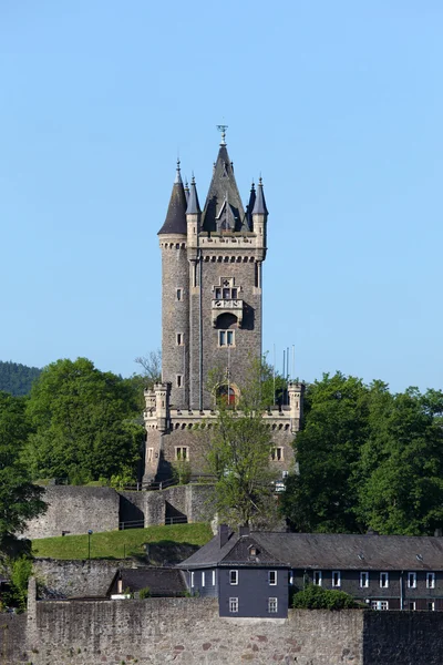 德国黑森、 dillenburg wilhelmsturm 塔 — 图库照片