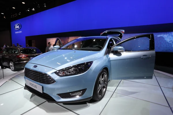 LEIPZIG, GERMANY - JUNE 1: New Ford Focus at the AMI - Auto Mobile International Trade Fair on June 1st, 2014 in Leipzig, Saxony, Germany — Stock Photo, Image