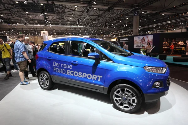 LEIPZIG, GERMANY - JUNE 1: New Ford Ecosport at the AMI - Auto Mobile International Trade Fair on June 1st, 2014 in Leipzig, Saxony, Germany — Stock Photo, Image