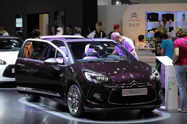 Nuova Citroen DS3 Cabrio all'AMI - Auto Mobile International Trade Fair il 1 giugno 2014 a Lipsia, Sassonia, Germania — Foto Stock