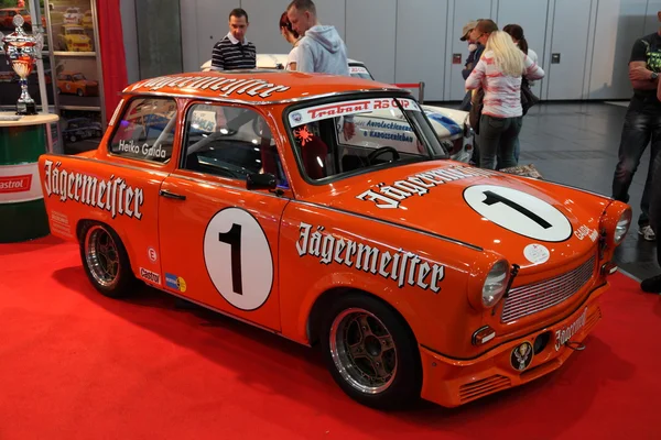 Trabant RS Cup racing car at the AMI - Auto Mobile International Trade Fair on June 1st, 2014 in Leipzig, Saxony, Germany — Stock Photo, Image