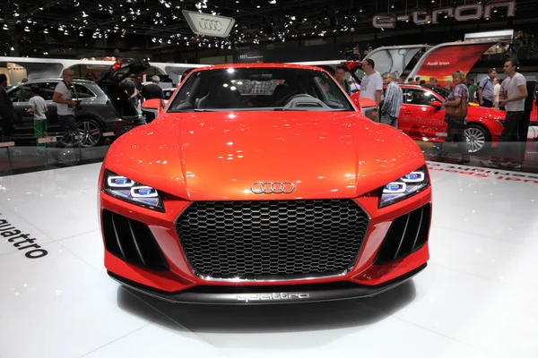 Audi Quattro Concept all'AMI - Auto Mobile International Trade Fair il 1 giugno 2014 a Lipsia, Sassonia, Germania — Foto Stock