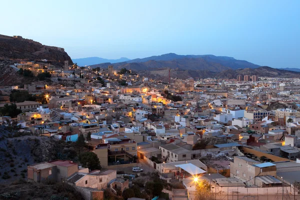 Lorca eski şehir, il murcia, İspanya görüntülemek — Stok fotoğraf