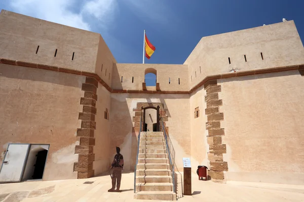Forteresse historique dans la ville méditerranéenne Aguilas, province de Murcie, Espagne — Photo